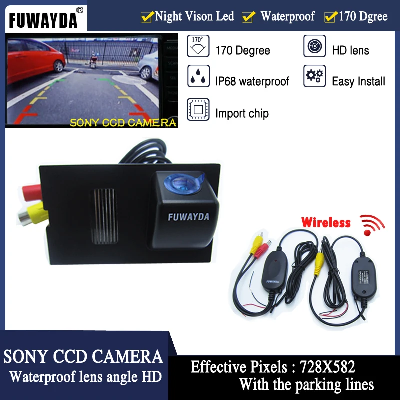 FUWAYDA Wireless CCD 170 Wide Angle HD Night Vision Car Rear View Camera Reverse Backup Color parking Camera forRenault Koleos
FUWAYDA Wireless CCD 170 Wide Angle HD Night Vision Car Rear View Camera Reverse Backup Color parking Camera forRenault Koleos