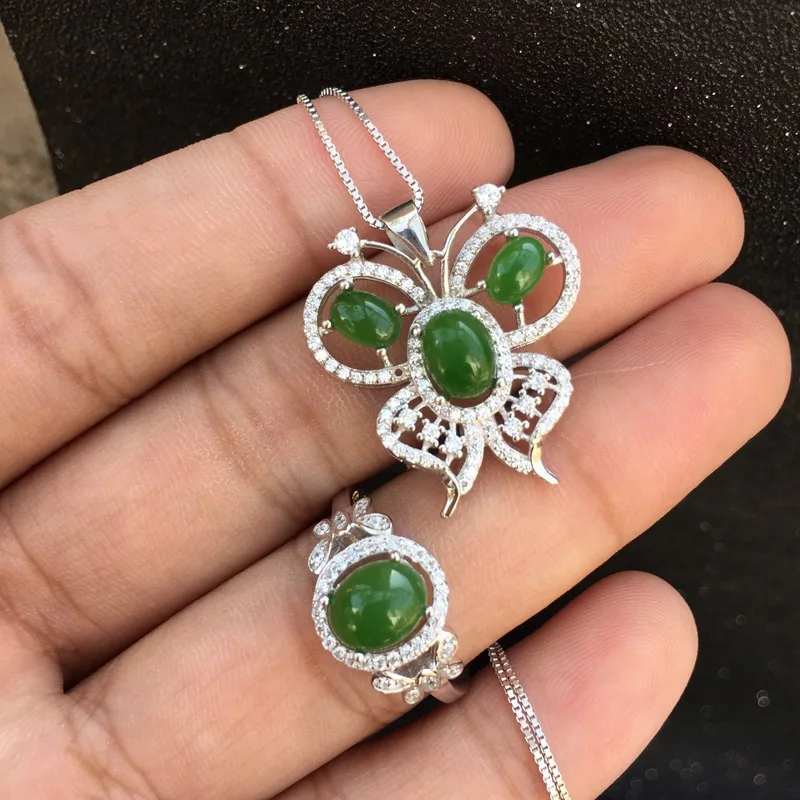 KJJEAXCMY boutique jewels 925 sterling silver inlaid with natural jasper butterfly pendant ring 2 sets new lotus leaf olive luck
KJJEAXCMY boutique jewels 925 sterling silver inlaid with natural jasper butterfly pendant ring 2 sets new lotus leaf olive luck
