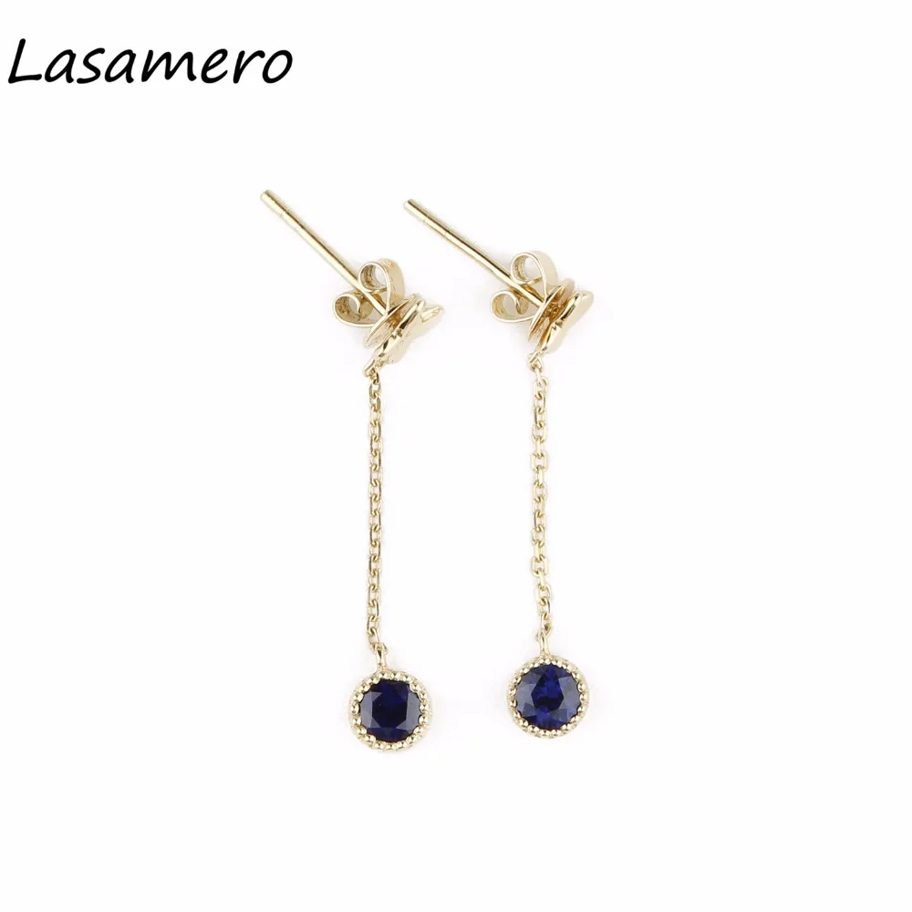 Женские серьги LASAMERO, из желтого золота 18 К, с натуральным сапфиром, 0.62CTW, серьги в форме капель
Женские серьги LASAMERO, из желтого золота 18 К, с натуральным сапфиром, 0.62CTW, серьги в форме капель