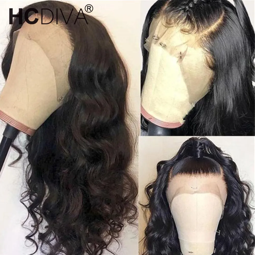 360 волнистые человеческие парики для волос женщин предварительно сорванные 150%