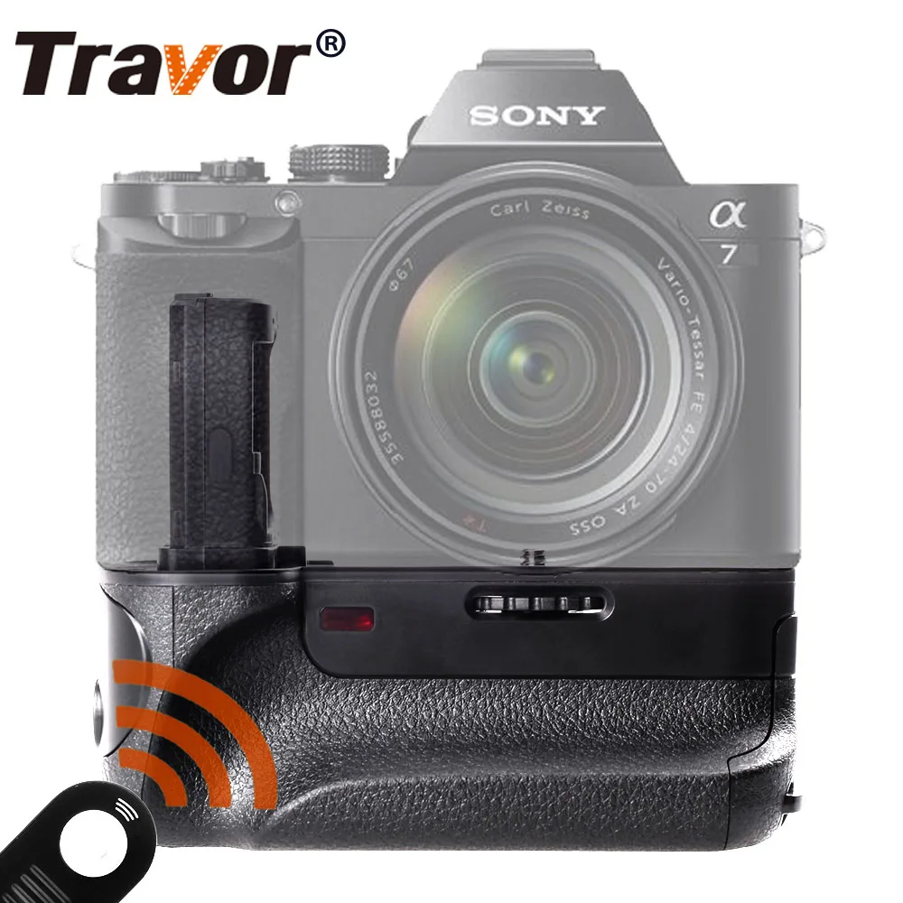 Travor Вертикальная Батарейная ручка для sony A7 A7R A7S беззеркальная камера с ИК