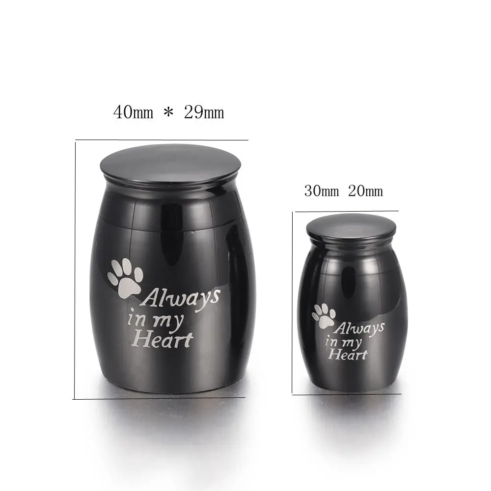 IJU011-3 My Puppy Always in My Heart Pet Memorial Urn Black Color Pet Cremation Urn Dog Paw Print Mini Cremation Urn
IJU011-3 My Puppy Always in My Heart Pet Memorial Urn Black Color Pet Cremation Urn Dog Paw Print Mini Cremation Urn