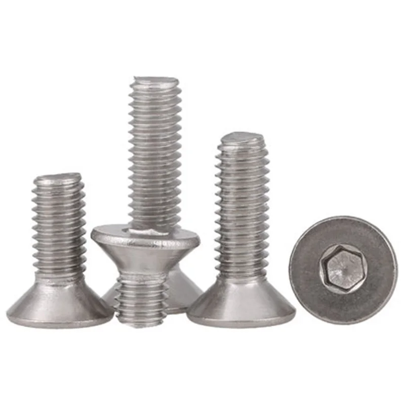 10pcs M6 flat head screw countersunk heads Hexagon bolt 304 stainless steel flats cup screws 8mm-35mm Length
10pcs M6 flat head screw countersunk heads Hexagon bolt 304 stainless steel flats cup screws 8mm-35mm Length