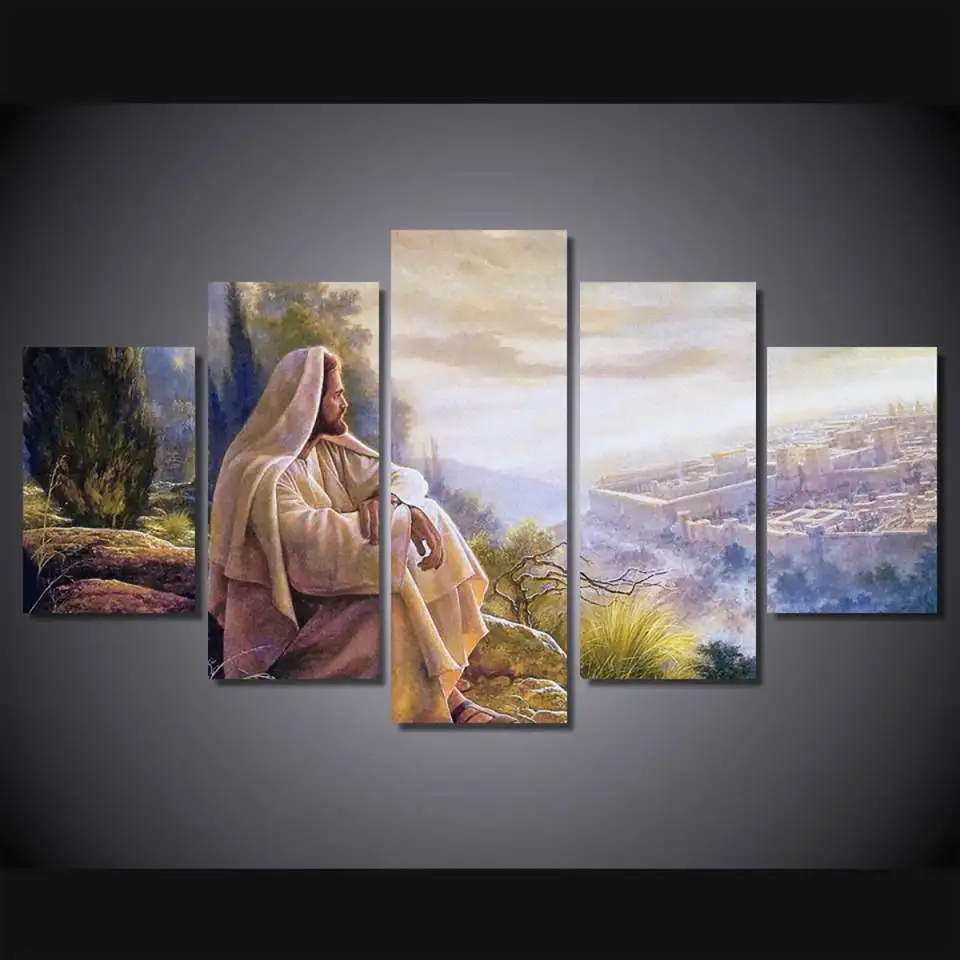Print 5 pcs canvas wall art print Jesus default painting wall art picture home Decor Canvas Art Print Painting on canvas PT0761
Print 5 pcs canvas wall art print Jesus default painting wall art picture home Decor Canvas Art Print Painting on canvas PT0761