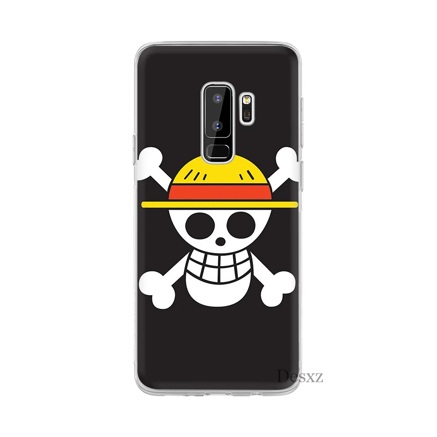 Чехол для мобильного телефона Desxz One Piece с логотипом аниме Samsung Galaxy S3 S4 S5 S6 S7 Edge S8 S9 S10