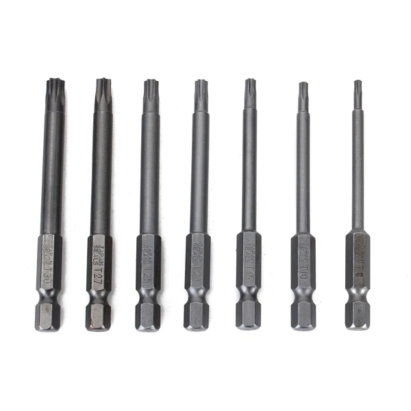 Hot Sale Time-limited Chave De Fenda 2 Sets/lot _ 7pcs 75mm T8-t30 Magnetic Torx Screwdriver Bits 1/4 Inch Hex Shank Set
Hot Sale Time-limited Chave De Fenda 2 Sets/lot _ 7pcs 75mm T8-t30 Magnetic Torx Screwdriver Bits 1/4 Inch Hex Shank Set