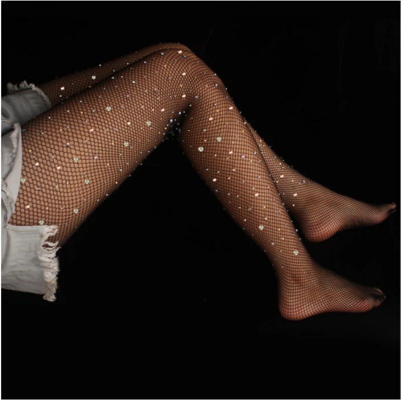 Sexy Women Bling Crystal Rhinestone Elastic Fishnet Pantyhose Tights Stockings Hollow Out Mesh Sexy Tights
Sexy Women Bling Crystal Rhinestone Elastic Fishnet Pantyhose Tights Stockings Hollow Out Mesh Sexy Tights