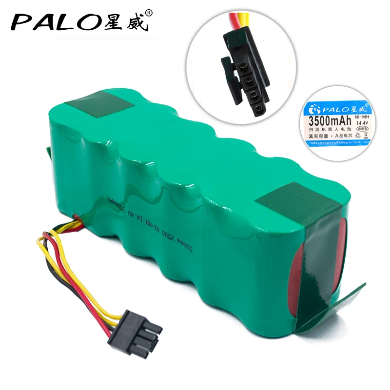 High Quality Low-self Discharge 14.4v 3500mAh Ni-MH Vacuum Cleaner Robot Rechargeable Battry for Dibear X500/X580/ECOVACS CR120
High Quality Low-self Discharge 14.4v 3500mAh Ni-MH Vacuum Cleaner Robot Rechargeable Battry for Dibear X500/X580/ECOVACS CR120