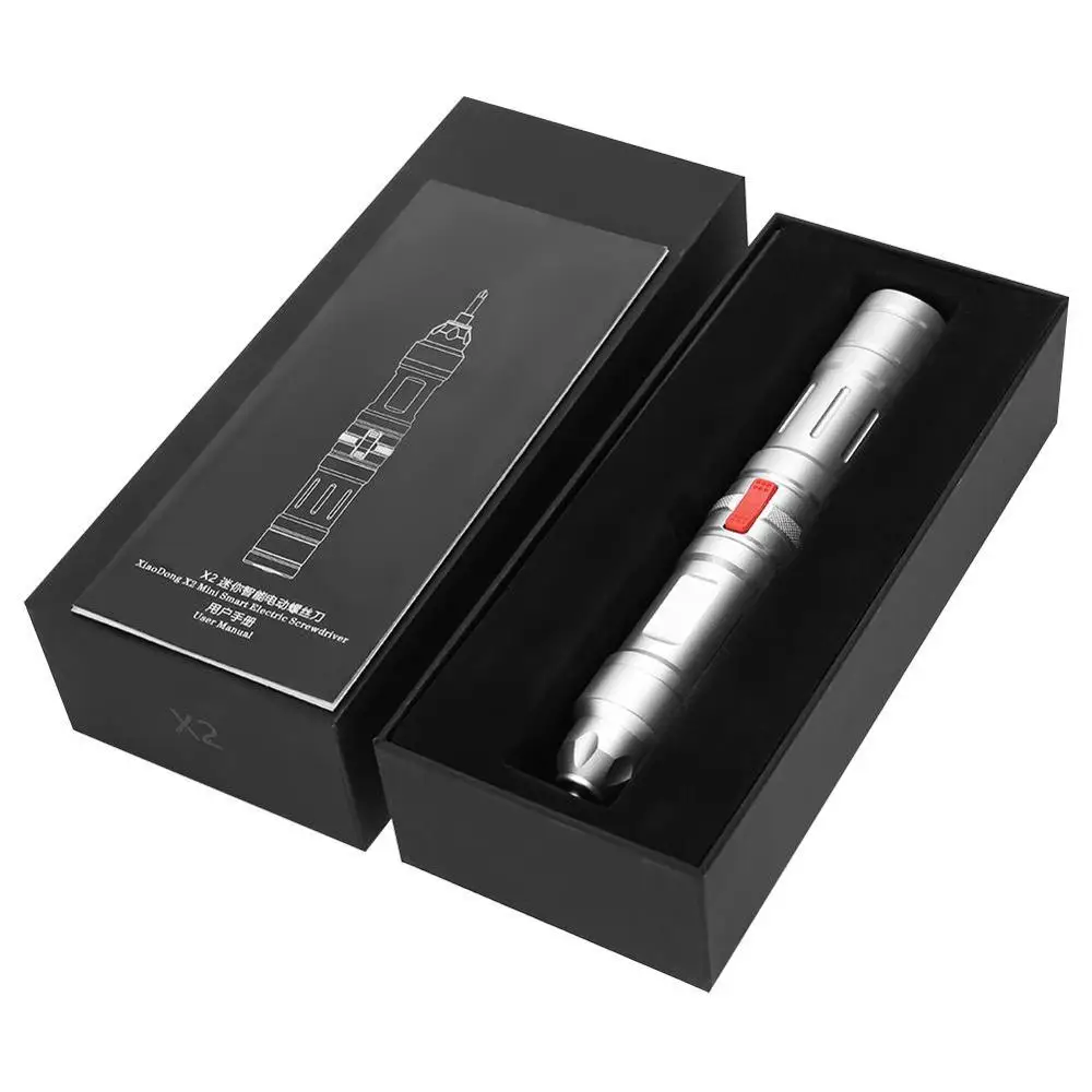 Mini X2 Electric Screw Driver Smart Handle Operated Cordless Bidirectional Switch USB Rechargeable for Household Maintenance
Mini X2 Electric Screw Driver Smart Handle Operated Cordless Bidirectional Switch USB Rechargeable for Household Maintenance
