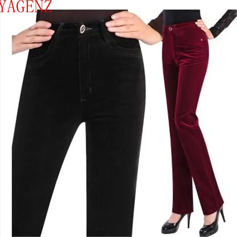 Leisure Trousers for women New Corduroy woman high waist pants Straight trousers with stripes Autumn Winter plus size women 6XL
Leisure Trousers for women New Corduroy woman high waist pants Straight trousers with stripes Autumn Winter plus size women 6XL