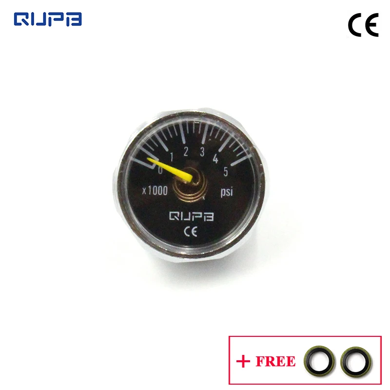 QUPB Paintball 1 Inch 5000psi Micro Mini Gauges for Paintball Marker Silver 1/8NPT GES008
QUPB Paintball 1 Inch 5000psi Micro Mini Gauges for Paintball Marker Silver 1/8NPT GES008