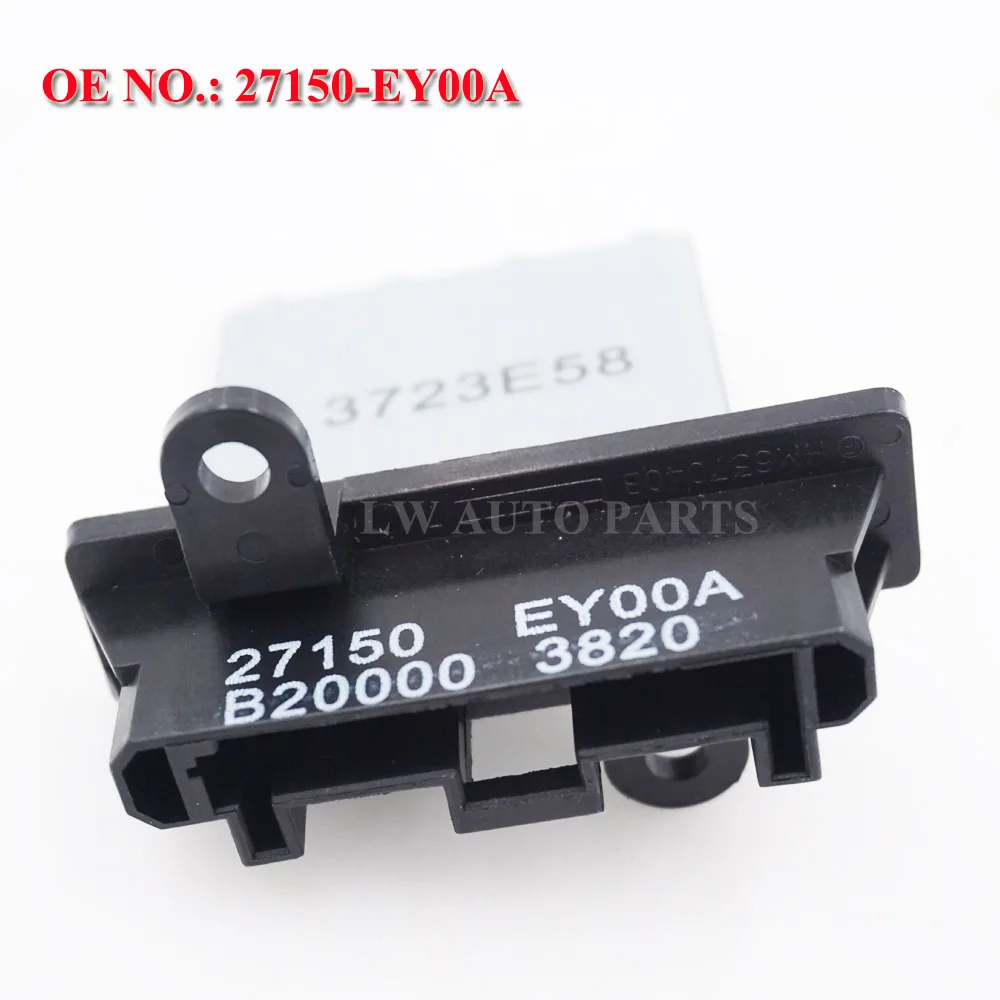 Резистор электродвигателя воздуходувки № # 27150-EY00A 271502-J000 27150-8H300 для X-trail NV200 Qashqai Maxima
Резистор электродвигателя воздуходувки № # 27150-EY00A 271502-J000 27150-8H300 для X-trail NV200 Qashqai Maxima