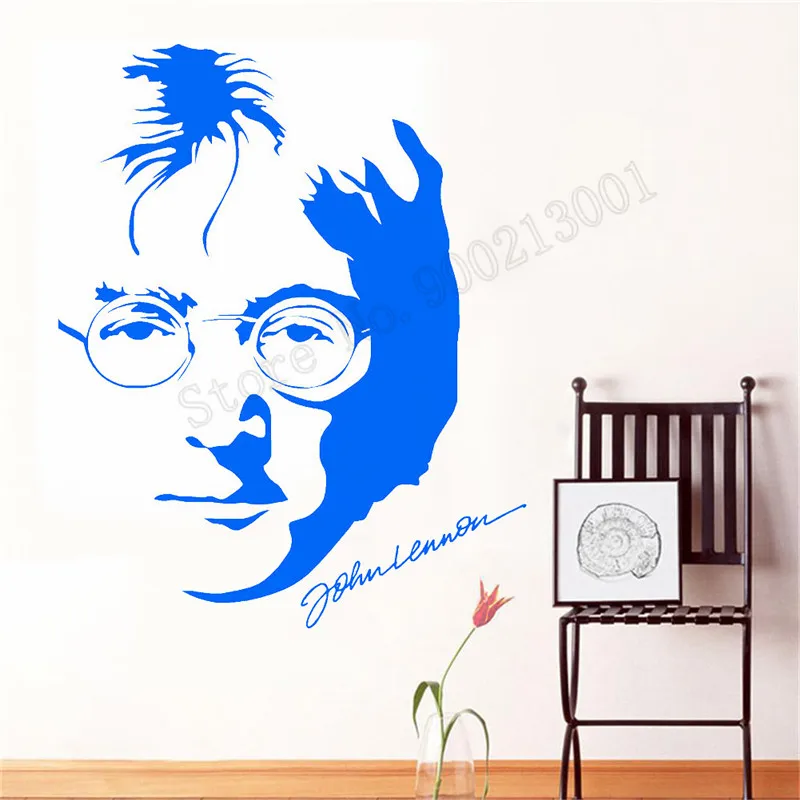 Wall Sticker Famous portrait Decoration Vinyl Art Removeable Poster Modern Style Mural Decor Fashion Ornament LY675 | Дом и сад