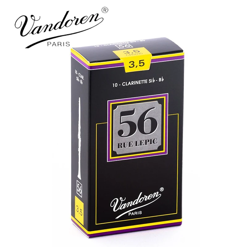 Оригинальная французская трость Vandoren 56 для кларнета Larinette Sib Bb язычки/Bb Clarinet Street