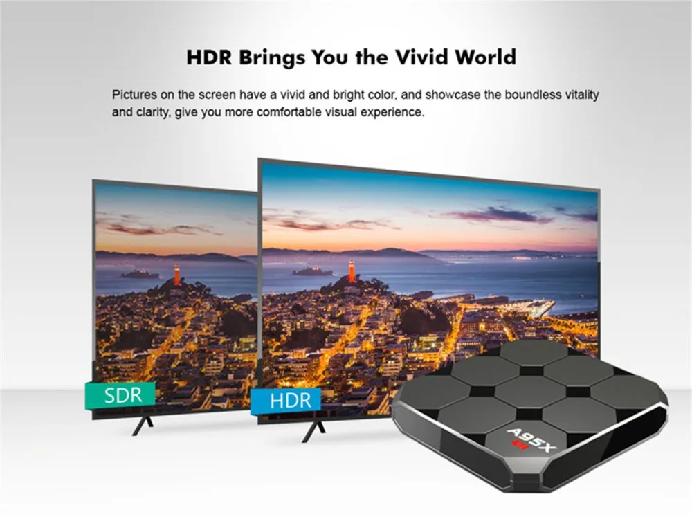 A95X R2 TV Box Android 7.1 Amlogic S905W 2GB 16GB comes with quad-core Cortex-A53 CPU up to 1.2GHz and Mali-450
A95X R2 TV Box Android 7.1 Amlogic S905W 2GB 16GB comes with quad-core Cortex-A53 CPU up to 1.2GHz and Mali-450