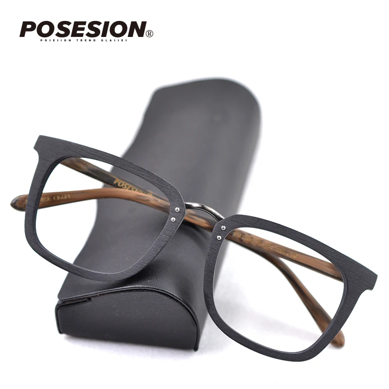 Posesion Glasses Frame with Clear lens Men Square Myopia Prescription Eyeglasses 2019 Male Wood Full Optical Frame Eyewear
Posesion Glasses Frame with Clear lens Men Square Myopia Prescription Eyeglasses 2019 Male Wood Full Optical Frame Eyewear