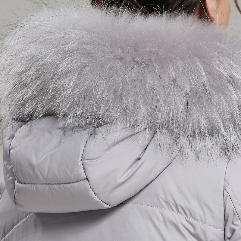 AYUNSUE Women's Down Jacket Long Coat Female Real Raccoon Fur Collar Warm Winter Jacket Women Parka Cloth doudoune femme 501
AYUNSUE Women's Down Jacket Long Coat Female Real Raccoon Fur Collar Warm Winter Jacket Women Parka Cloth doudoune femme 501
