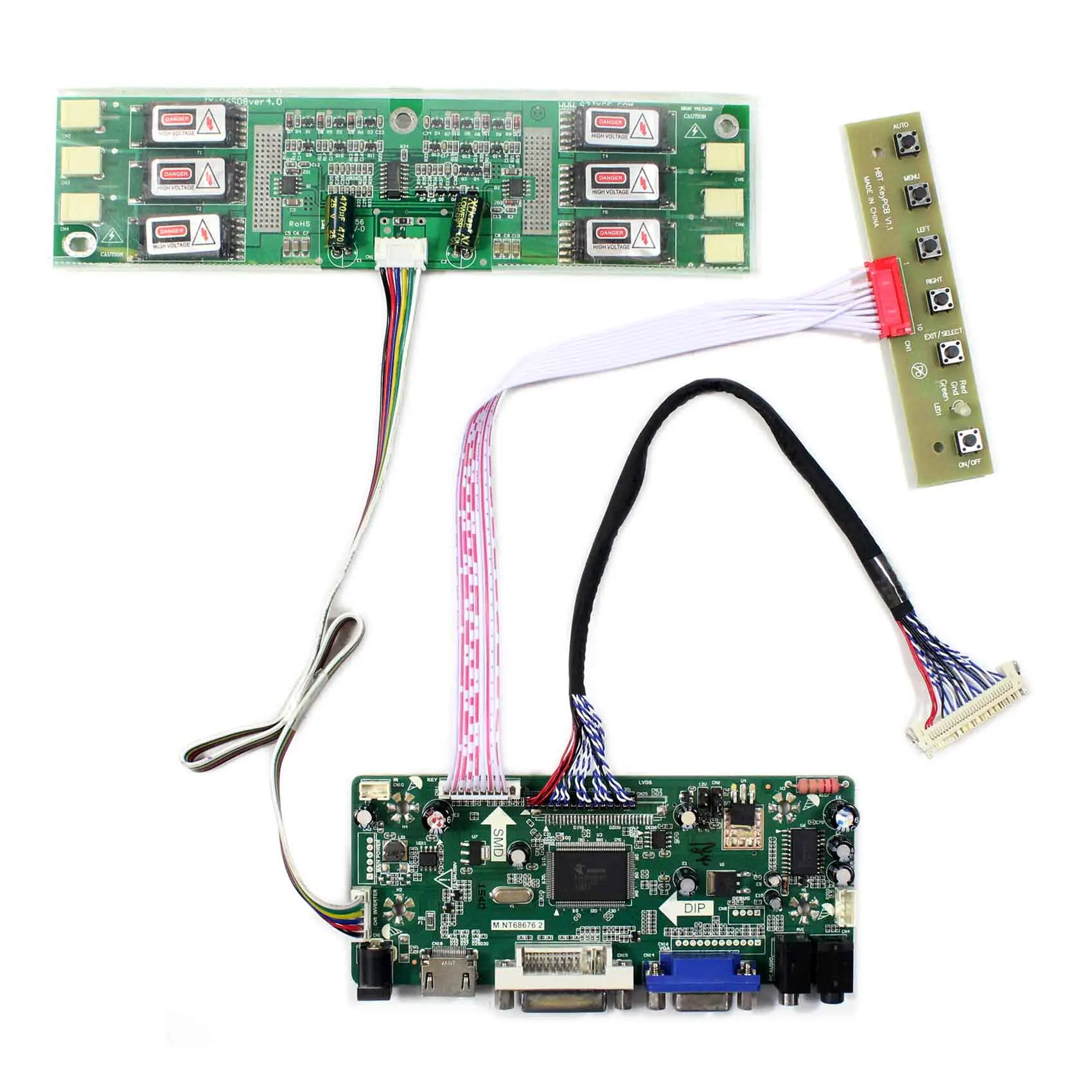 HD-MI VGA DVI LCD Controller Board M.NT68676 Compatible Work With 22inch 1680x1050 G220SW01-V0 G220SW01-V1 LCD Screen
HD-MI VGA DVI LCD Controller Board M.NT68676 Compatible Work With 22inch 1680x1050 G220SW01-V0 G220SW01-V1 LCD Screen