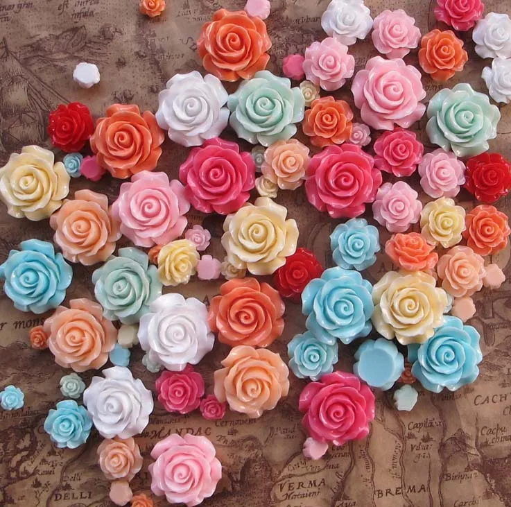 200pcs resin rose flower cabochon (10mm-30mm)mix wholesale lot of mixed sizes to make earrings, rings, and hairpins sampler
200pcs resin rose flower cabochon (10mm-30mm)mix wholesale lot of mixed sizes to make earrings, rings, and hairpins sampler