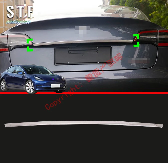 Накладка на крышку багажника из нержавеющей стали для Tesla Model3 2017 2018 2019
Накладка на крышку багажника из нержавеющей стали для Tesla Model3 2017 2018 2019
