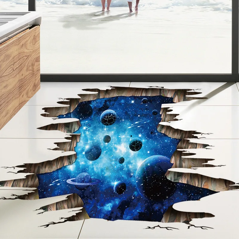 Креативные 3D наклейки на стену Вселенная Галактика для потолка крыши окна