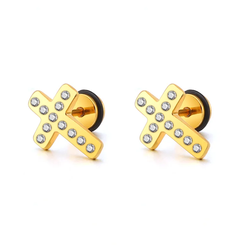 FENGLI stud earrings for women girl Feamale boucle d'oreille pendientes mujer jewelry Cross Rhinestone Earrings Gift
FENGLI stud earrings for women girl Feamale boucle d'oreille pendientes mujer jewelry Cross Rhinestone Earrings Gift