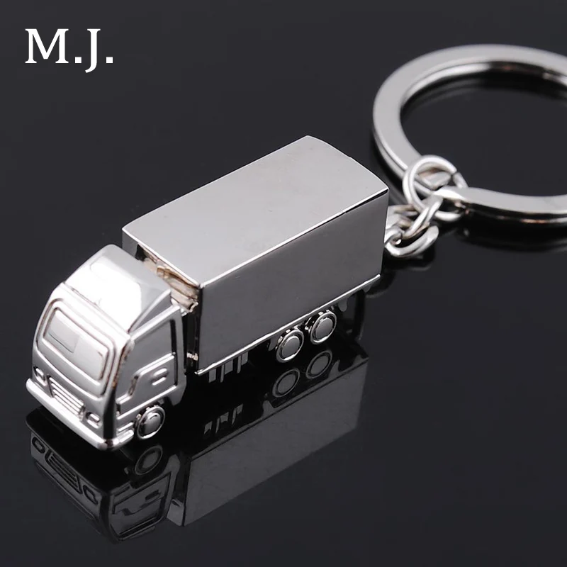 

New Metal Truck Keychain Gadgets For Men Van Lorry Key Chain On Bag Car Trinket Male Jewelry Party Boyfriend Gift Souvenirs