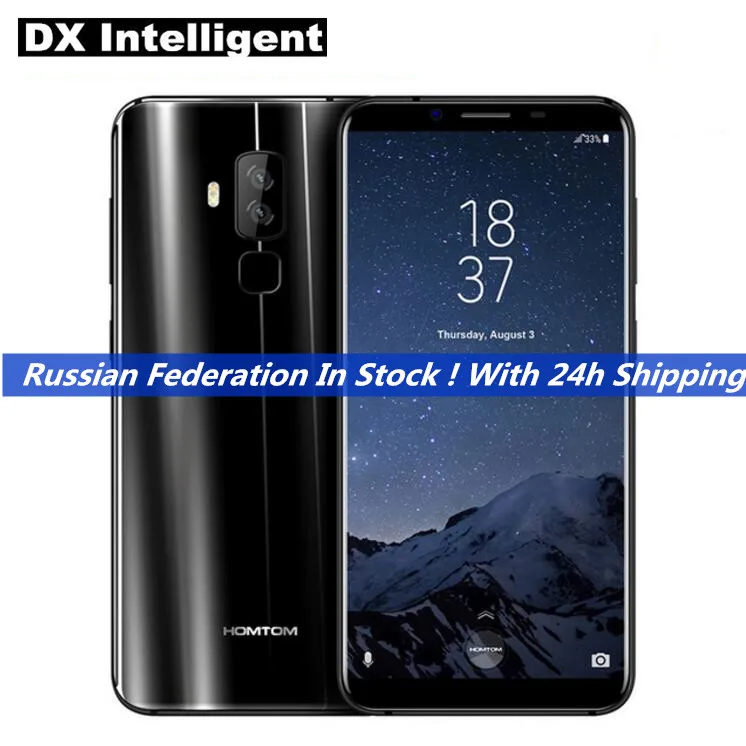 Россия корабль HOMTOM S8 4 GB 64 мобильный телефон 5 7 Inch 18:9 соотношение сторон MTK6750T