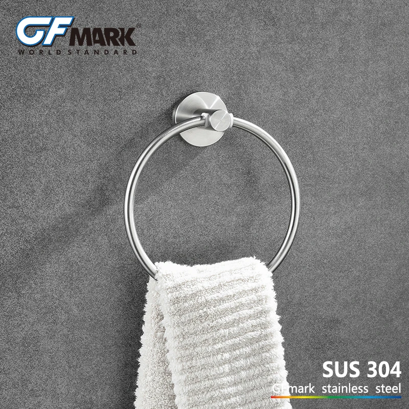 Настенные кольца для полотенец GFmark, держатели для полотенец из нержавеющей стали SUS304, аксессуары для ванной комнаты
Настенные кольца для полотенец GFmark, держатели для полотенец из нержавеющей стали SUS304, аксессуары для ванной комнаты