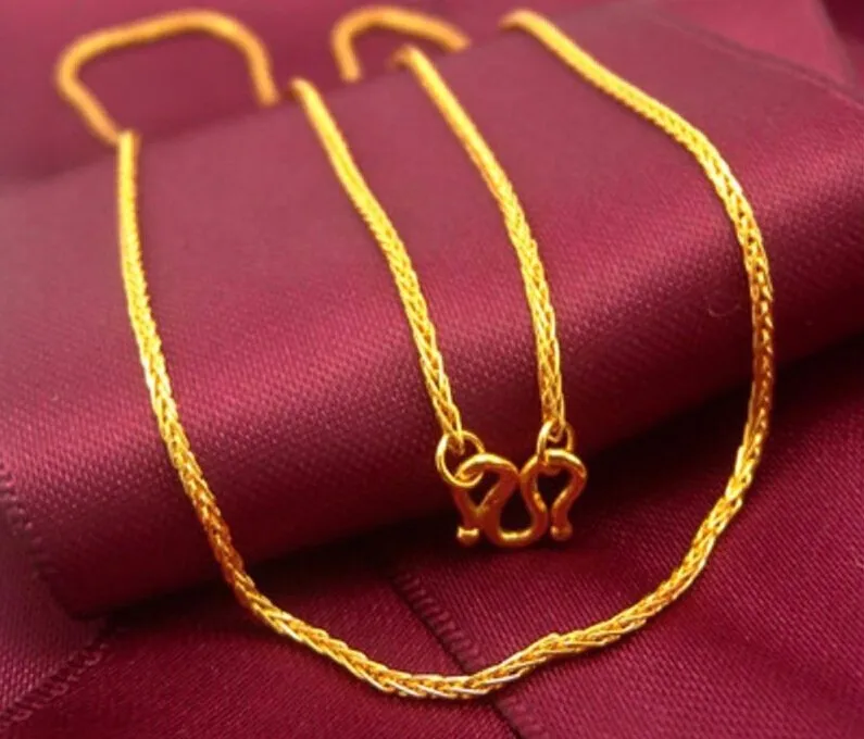 Pure 24k Yellow Gold Necklace/ Perfect New Wheat Chain Necklace/ 6.58g Hot Sale
Pure 24k Yellow Gold Necklace/ Perfect New Wheat Chain Necklace/ 6.58g Hot Sale