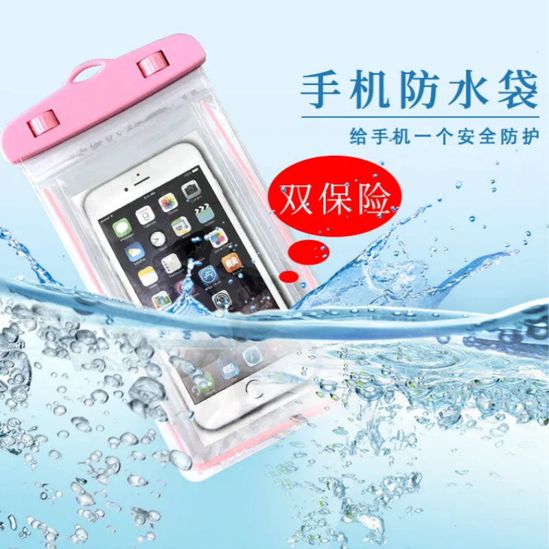 Universal Waterproof Pouch Cell Phones Portable Bag Convenient for Swimming Drifting Drop Shipping
Universal Waterproof Pouch Cell Phones Portable Bag Convenient for Swimming Drifting Drop Shipping