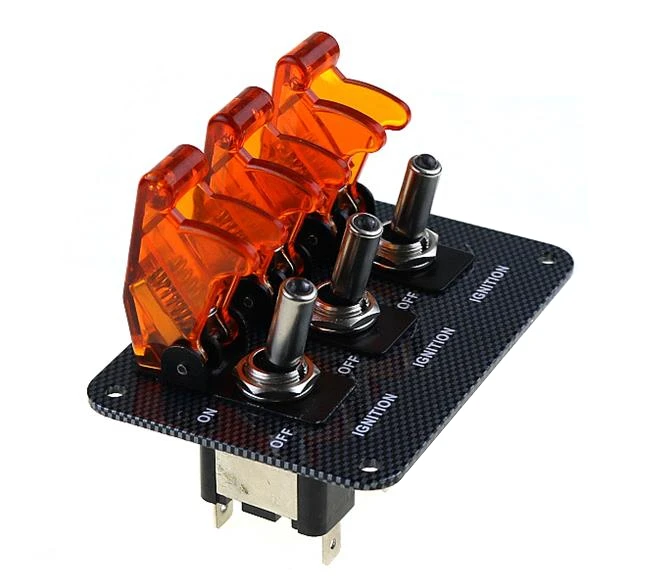 3x 12V Switch Car Racing On Off Aircraft Type / yellow LED Toggle Switch Control Flip Cover Low Price
3x 12V Switch Car Racing On Off Aircraft Type / yellow LED Toggle Switch Control Flip Cover Low Price