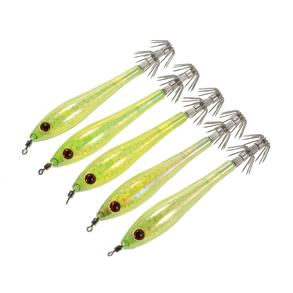 Free Fisher 5pcs/lot Squid Hook Jig Fishing Hard Lure for Cuttlefish 9.5cm/6g Colorful Fishing Tackle Baits
Free Fisher 5pcs/lot Squid Hook Jig Fishing Hard Lure for Cuttlefish 9.5cm/6g Colorful Fishing Tackle Baits