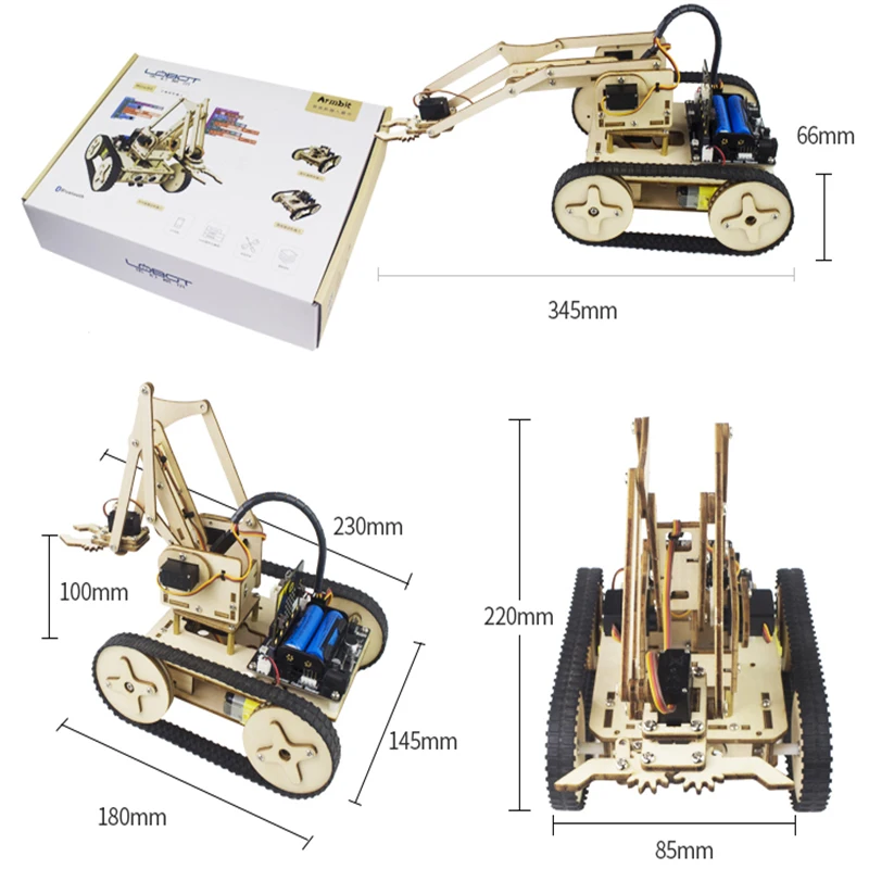 LOBOT Micro: бит Мини Танк умный Arduino робот автомобильный комплект для образования