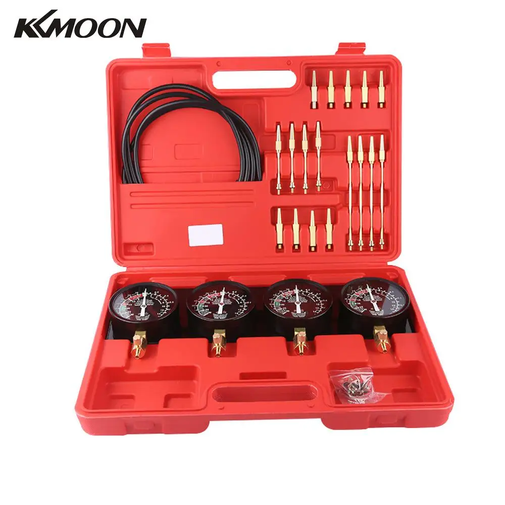 KKmoon Professional Fuel Vacuum Carburetor Synchronizer Set 4 Gauges Tool Kit For Portable Motorcycle Car Universal
KKmoon Professional Fuel Vacuum Carburetor Synchronizer Set 4 Gauges Tool Kit For Portable Motorcycle Car Universal