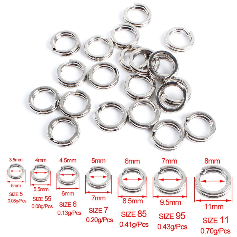 50Pcs Stainless Steel Fishing Lures Double Loop Rotary Connector Fish Line Loss Prevention Ring Carp Fishing Accessory Tools
50Pcs Stainless Steel Fishing Lures Double Loop Rotary Connector Fish Line Loss Prevention Ring Carp Fishing Accessory Tools