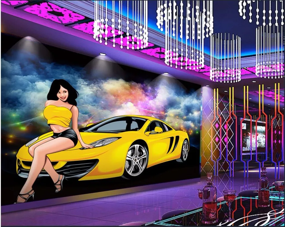 Custom photo 3d wallpaper cloth Cartoon beauty car showy bar TV background wall Home decor 3d wall murals wallpaper for wall 3 d
Custom photo 3d wallpaper cloth Cartoon beauty car showy bar TV background wall Home decor 3d wall murals wallpaper for wall 3 d