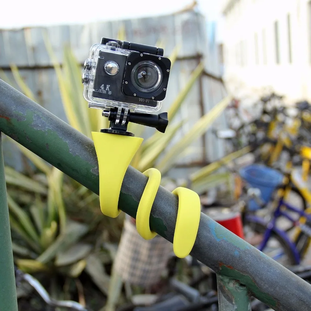 

Banana Pod Flexible Octopus Mini sport Camera Tripod Mount Selfie Stick for Gopro Hero5 4 3+Session Xiao Mi Yi SJCAM for iPhoneX