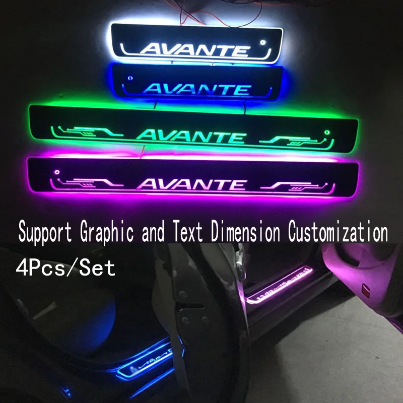 4pcs/Applicable to AVANTE Streaming Dynamic LED Lamp Door Welcome Pedal/Dynamic Lighting Vehicle Threshold For Elantra Avante
4pcs/Applicable to AVANTE Streaming Dynamic LED Lamp Door Welcome Pedal/Dynamic Lighting Vehicle Threshold For Elantra Avante