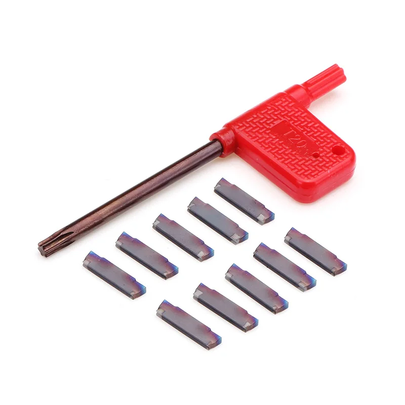 MGEHR1212 12x12x100mm Parting Off Grooving Turning Tool Holder with 10pcs Blue MGMN200 Carbide Inserts
MGEHR1212 12x12x100mm Parting Off Grooving Turning Tool Holder with 10pcs Blue MGMN200 Carbide Inserts