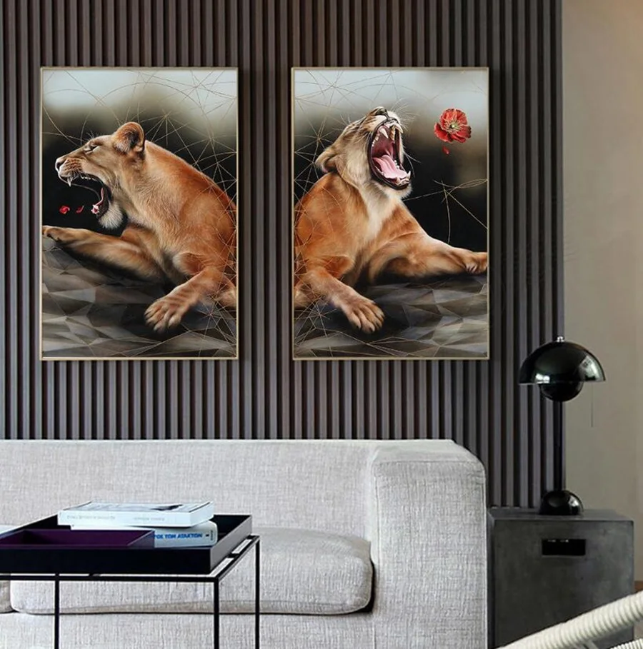 AtFipan No Frame Wall Art Poster European Retro Painting Lion Classical Animal Home Decor Painting Living Room Canvas Prints
AtFipan No Frame Wall Art Poster European Retro Painting Lion Classical Animal Home Decor Painting Living Room Canvas Prints