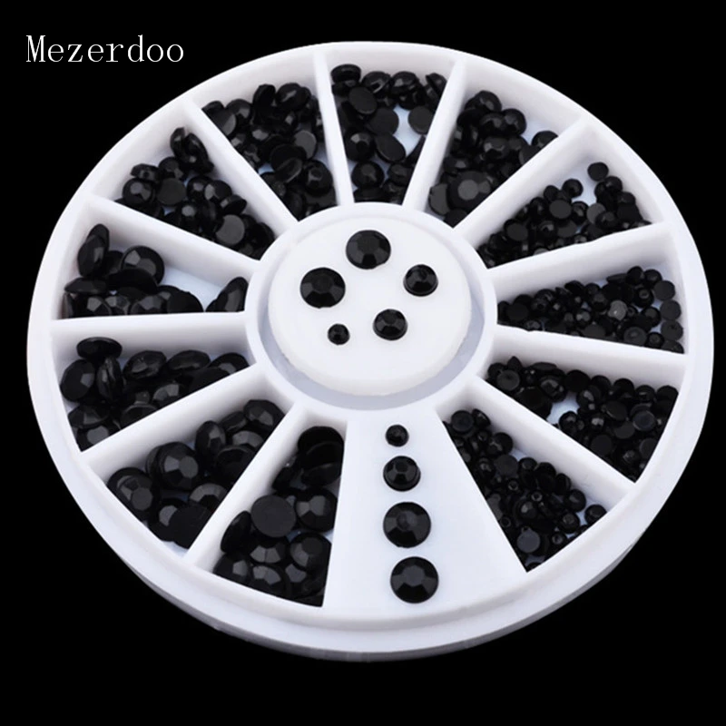 1Box Black Glitter Nail Rhinestones 3D Nail Art Decoration in Wheel Mix Size 2/3mm Flat Bottom Manicure DIY Nail Art Accessories
1Box Black Glitter Nail Rhinestones 3D Nail Art Decoration in Wheel Mix Size 2/3mm Flat Bottom Manicure DIY Nail Art Accessories