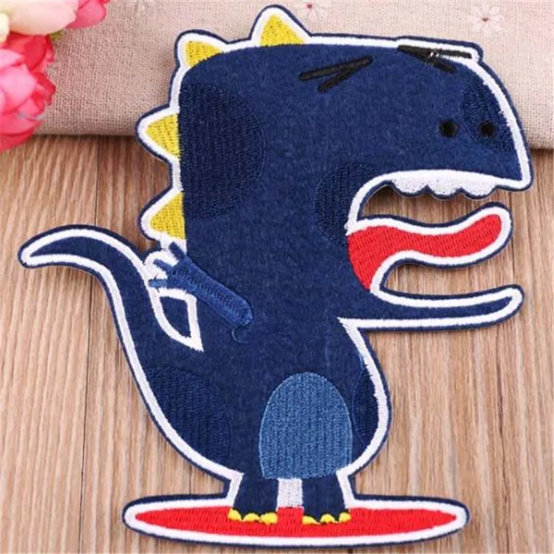 ChicLady Clothing diy embroidery cartoon dinosaur iron on patch deal with it biker patches for clothes kids Christmas stickers
ChicLady Clothing diy embroidery cartoon dinosaur iron on patch deal with it biker patches for clothes kids Christmas stickers
