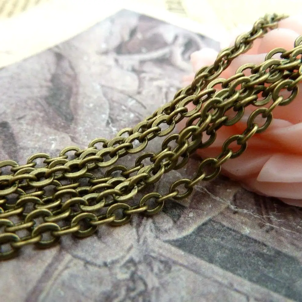 5 meters 3x4mm vintage copper chains Wholesale DIY jewellery necklace accessories oval
5 meters 3x4mm vintage copper chains Wholesale DIY jewellery necklace accessories oval