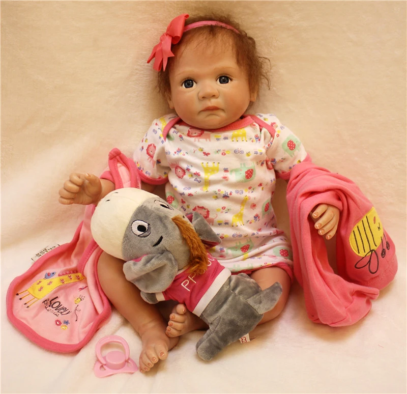 

bebe reborn 50cm Silicone Reborn Baby Doll kids Playmate Gift For Girls 20Inch Baby Alive Soft Toys For Bouquets Doll