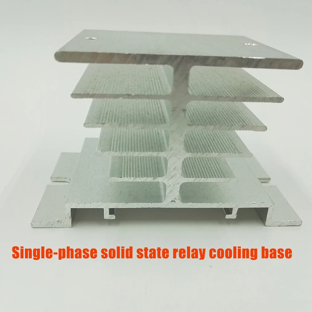Single-phase aluminum solid state relay Heat sink radiator cooling base solid special heat dissipation SSR 40DA 80DA
Single-phase aluminum solid state relay Heat sink radiator cooling base solid special heat dissipation SSR 40DA 80DA