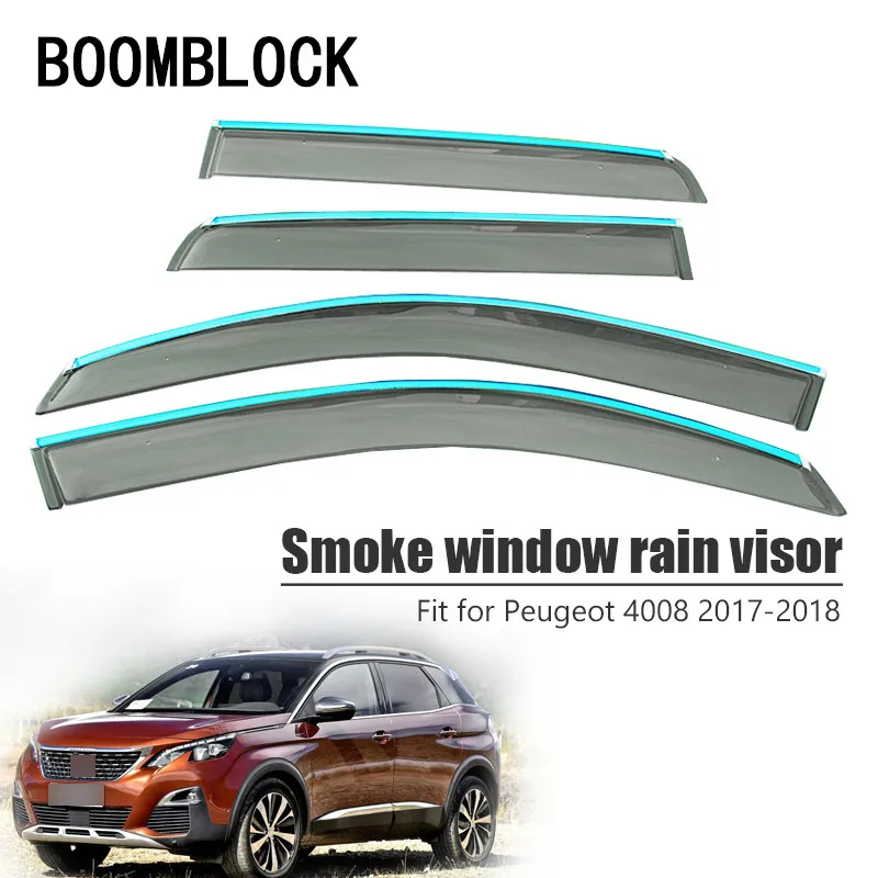 BOOMBLOCK 4pcs Car Covers Window Visor Sun Rain Wind Deflector Awning Shield ABS For Peugeot 4008 2017 2018
BOOMBLOCK 4pcs Car Covers Window Visor Sun Rain Wind Deflector Awning Shield ABS For Peugeot 4008 2017 2018