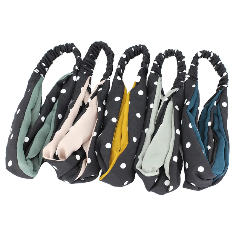 Ladies Twisted Turban Head Wrap Solid and Dots Stitching Fabric Hairband Stretchy Headband Wholesale Fashion Hair Accessories
Ladies Twisted Turban Head Wrap Solid and Dots Stitching Fabric Hairband Stretchy Headband Wholesale Fashion Hair Accessories