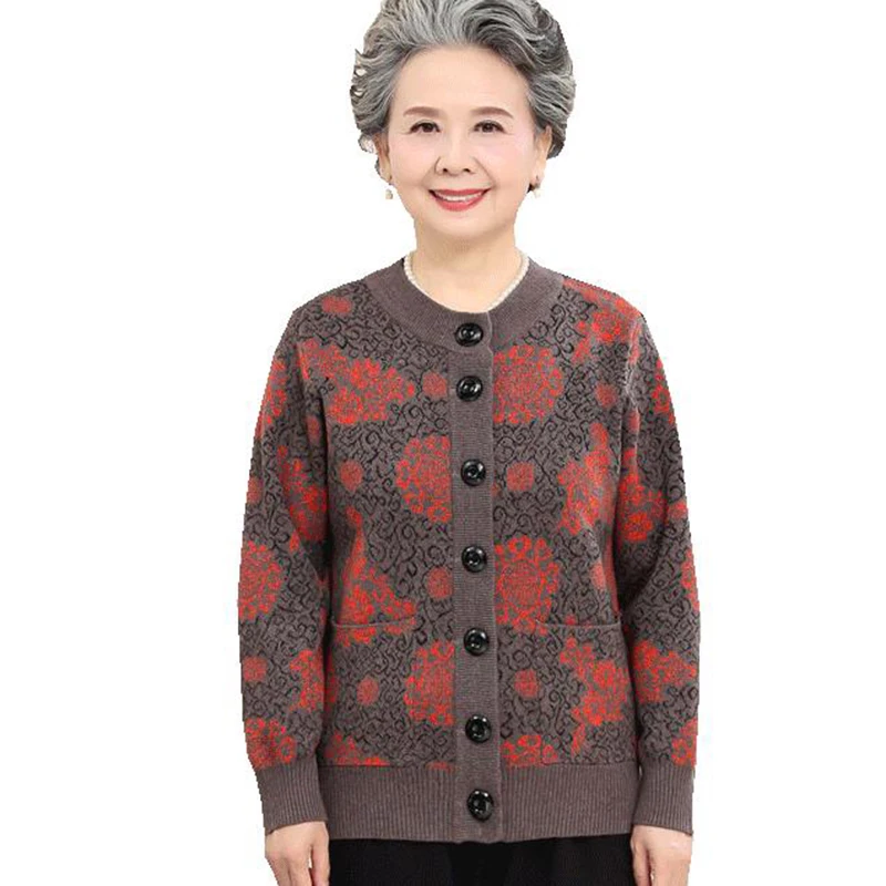 Women Middle-aged Wool Sweaters Autumn Winter O-neck Thicken Warm Sweaters Female Casual Knitted Cardigans Sweaters FP1236
Women Middle-aged Wool Sweaters Autumn Winter O-neck Thicken Warm Sweaters Female Casual Knitted Cardigans Sweaters FP1236