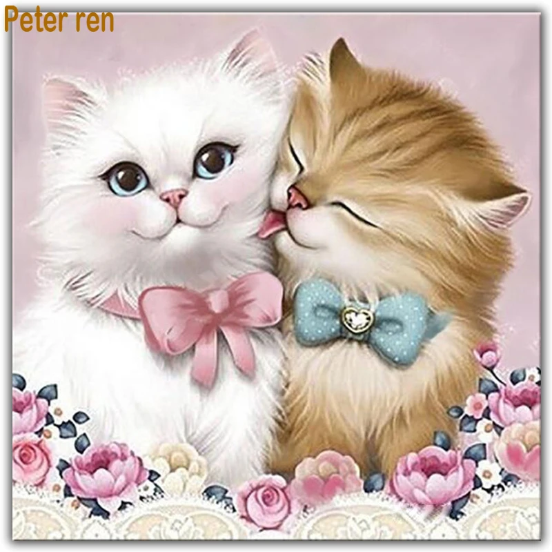 Cat and kitten kiss DIY 5D diamond painting diamond embroidery mosaic picture of rhinestone mazayka Embroider Bead decor
Cat and kitten kiss DIY 5D diamond painting diamond embroidery mosaic picture of rhinestone mazayka Embroider Bead decor
